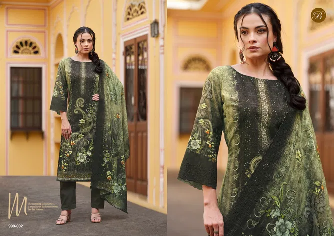 Nakkashi By Belliza Digital Printed Cotton Dress Material Wholesale Market In Surat
